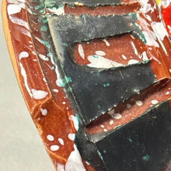 MCM Italian RAYMOR Signed Abstract Footed Pottery Bowl - Picture 7 of 7